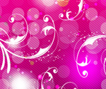 Pink Art background with swirls